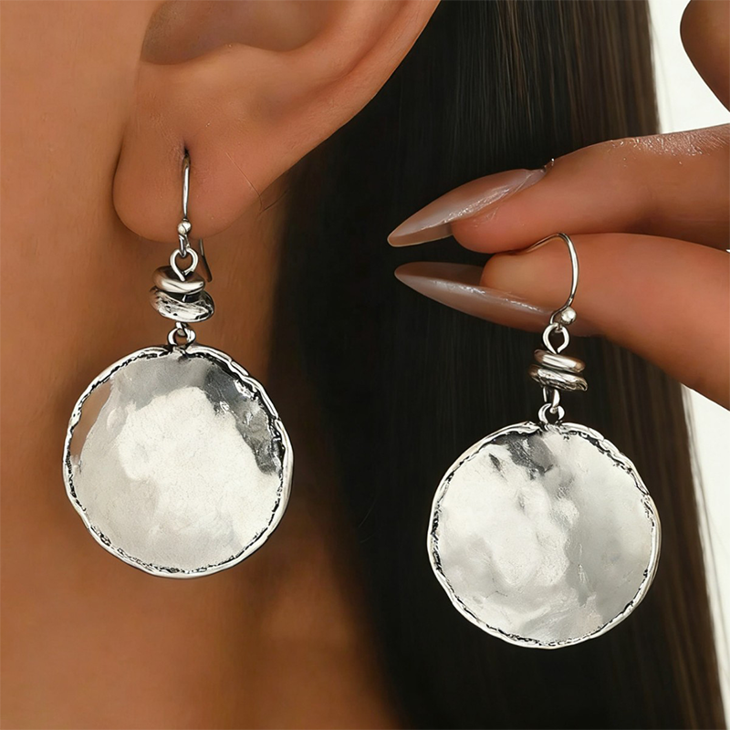 Mira vintage earrings - overhead flat lay