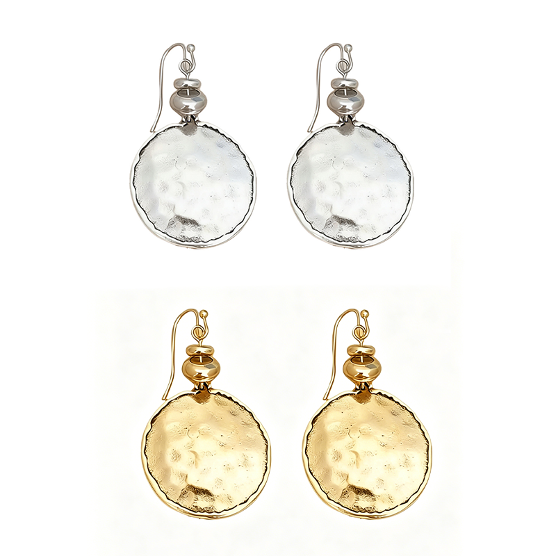Mira earrings - silver and gold 2 pair set