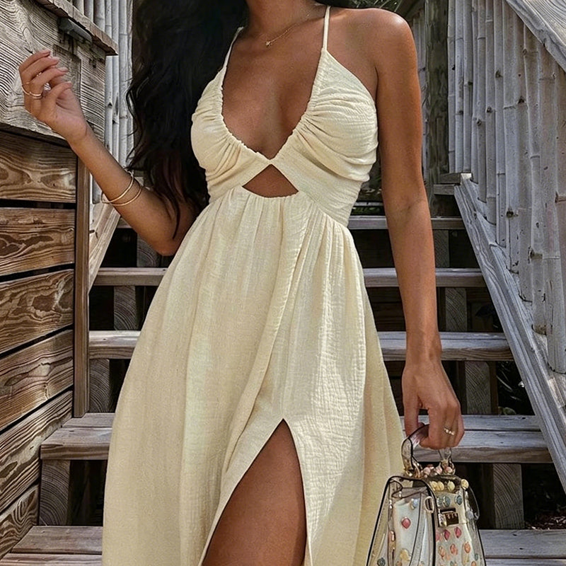 Clara | V-Neck Maxi Dress
