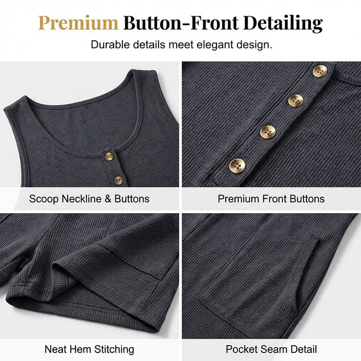 Sloane | Button-Front Romper