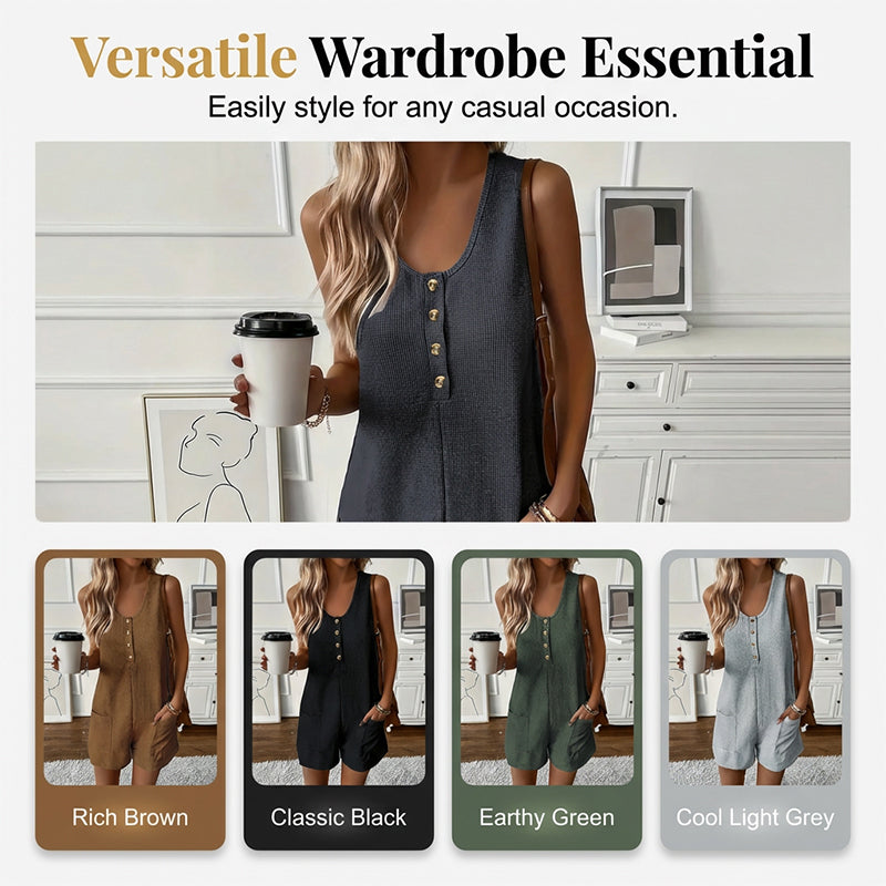 Sloane | Button-Front Romper