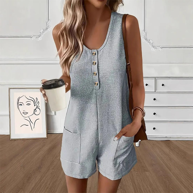 Sloane | Button-Front Romper