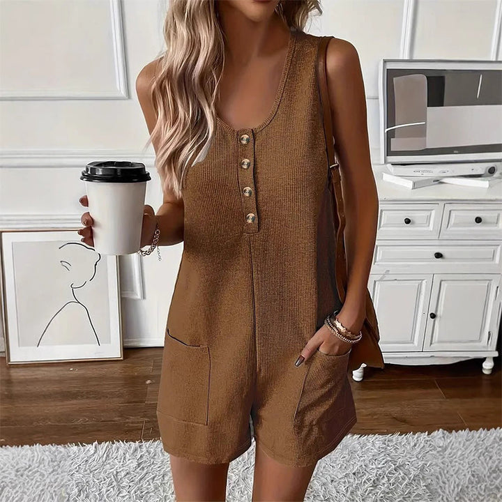 Sloane | Button-Front Romper