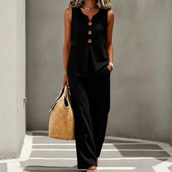 CREAM | TWO-PIECE WIDE FIT SET