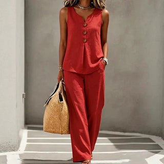CREAM | TWO-PIECE WIDE FIT SET