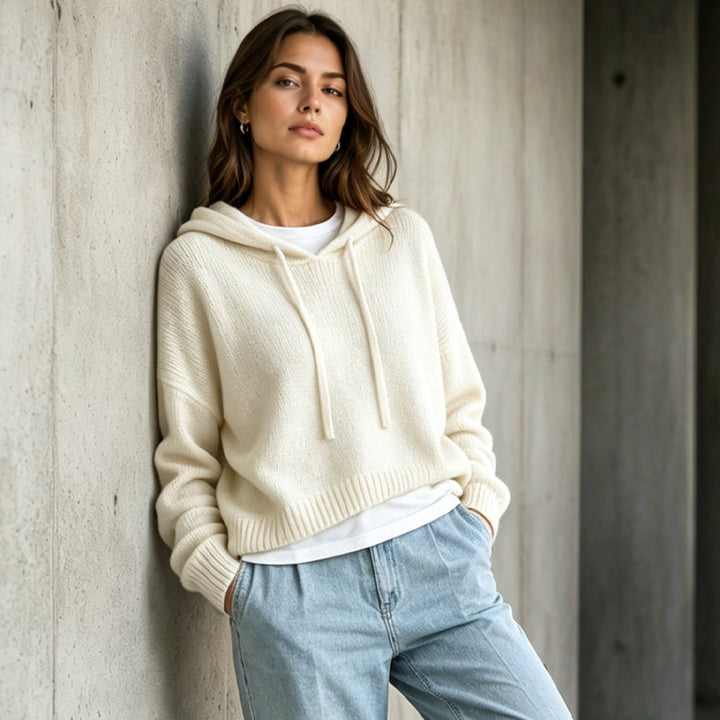 KITSIE | HOODED KNIT SWEATER