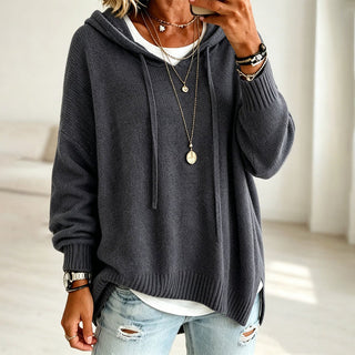 KITSIE | HOODED KNIT SWEATER