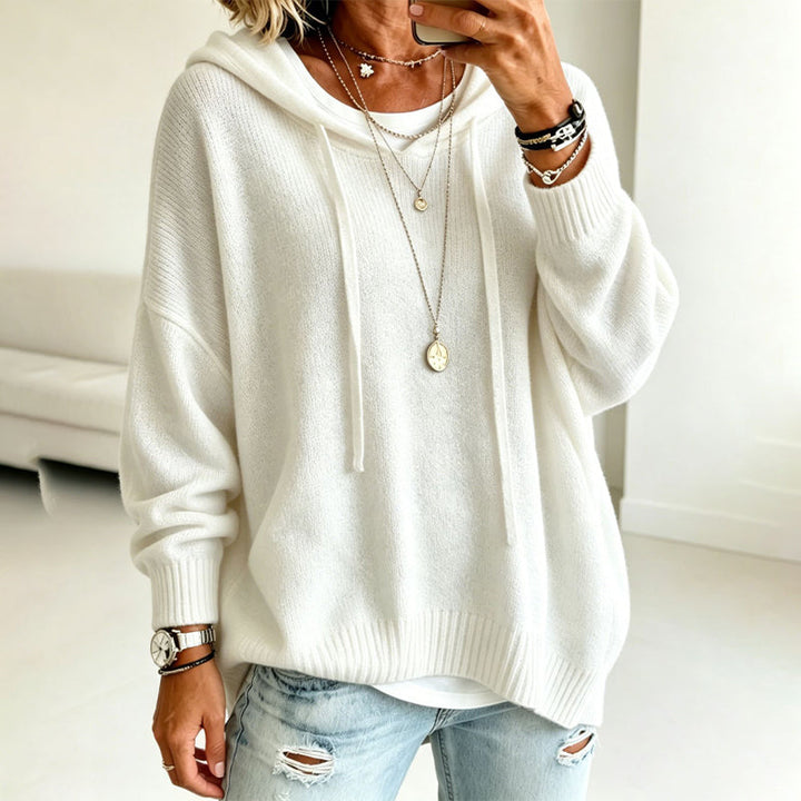 KITSIE | HOODED KNIT SWEATER