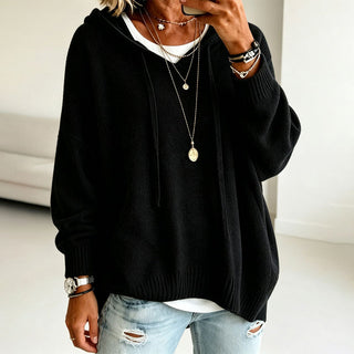 KITSIE | HOODED KNIT SWEATER