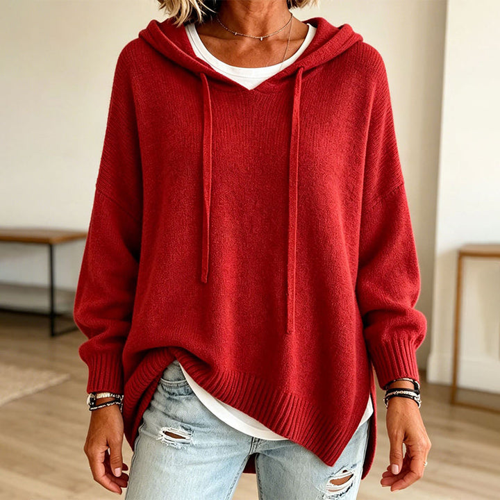 KITSIE | HOODED KNIT SWEATER