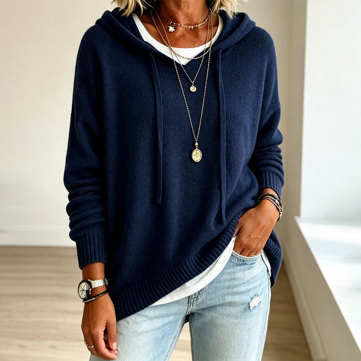KITSIE | HOODED KNIT SWEATER