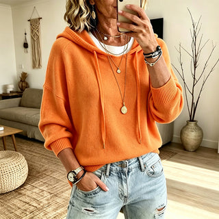 KITSIE | HOODED KNIT SWEATER