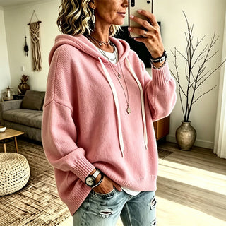KITSIE | HOODED KNIT SWEATER