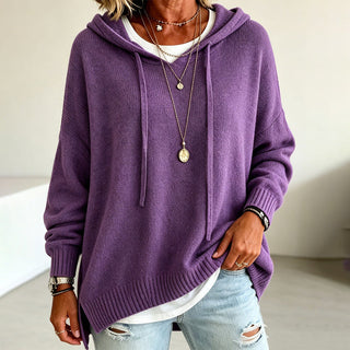 KITSIE | HOODED KNIT SWEATER