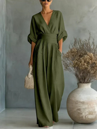 Eliane | V-Neck Jumpsuit