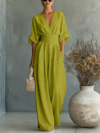 Eliane | V-Neck Jumpsuit