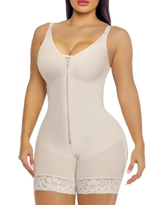 Slimline Full-Body Shaping Bodysuit - Nude Front