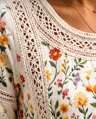 WILDFLOWERS | LACE MIDI DRESS FOR WOMEN