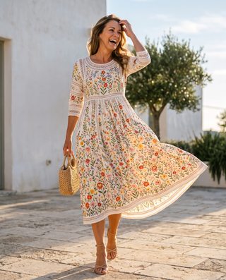 WILDFLOWERS | LACE MIDI DRESS FOR WOMEN