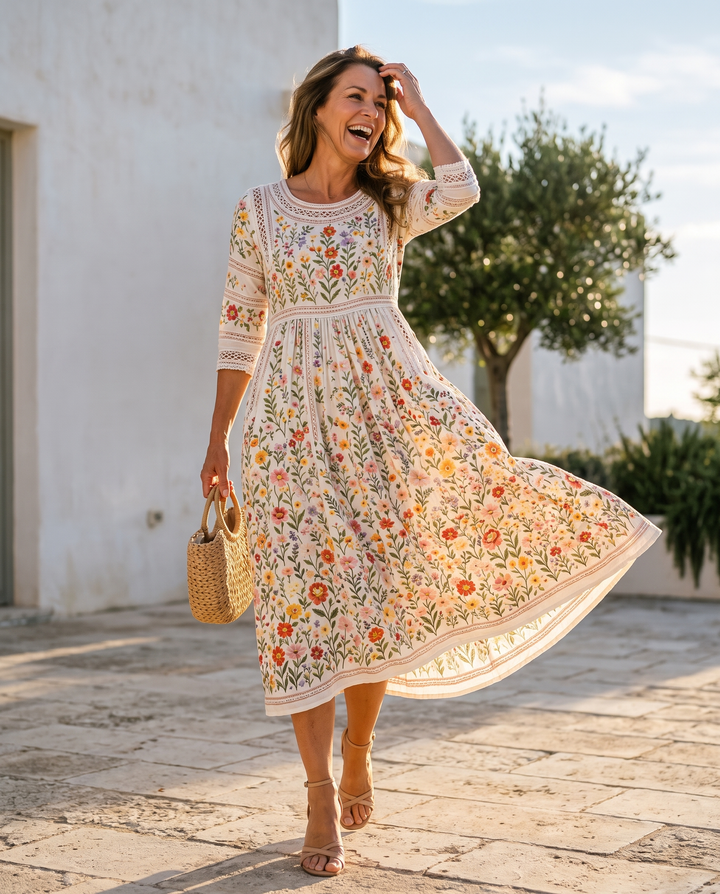 WILDFLOWERS | LACE MIDI DRESS FOR WOMEN