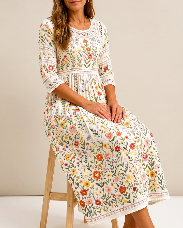 WILDFLOWERS | LACE MIDI DRESS FOR WOMEN