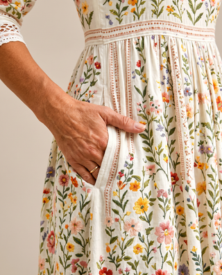 WILDFLOWERS | LACE MIDI DRESS FOR WOMEN
